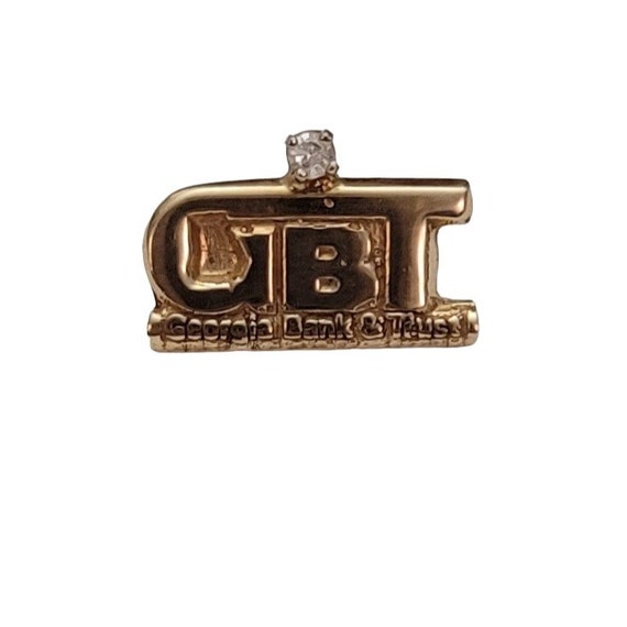 10K Yellow Gold Georgia Bank & Trust Tie Pin E856