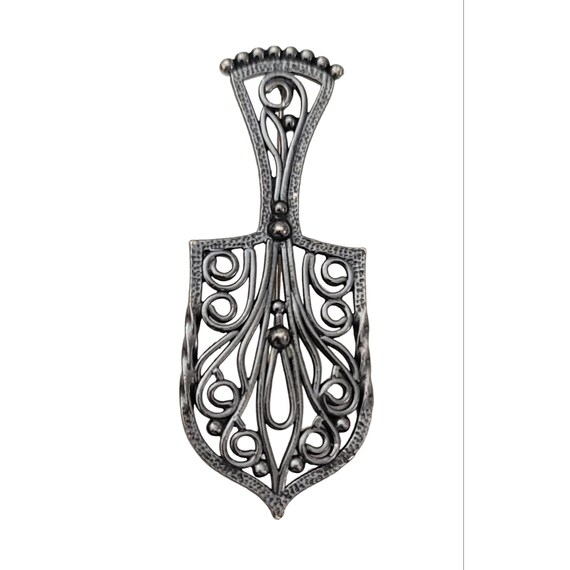 Napier Spatula Brooch, Signed K292