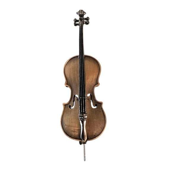 Gold Tone Cello Pin J129