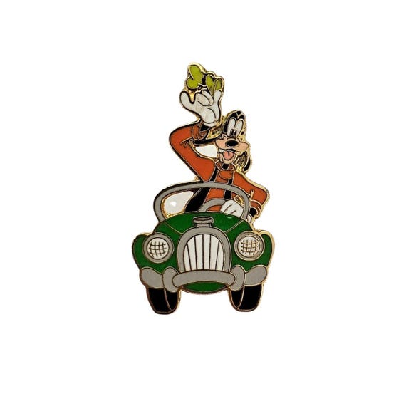 Goofy In Car Driving Vintage, Disney Pin