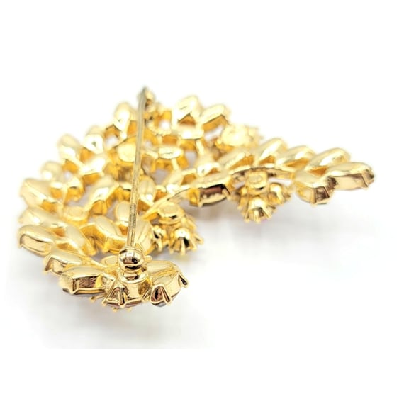 Trifari Crown Golden Rhinestone Topaz, Aurora Bor… - image 7