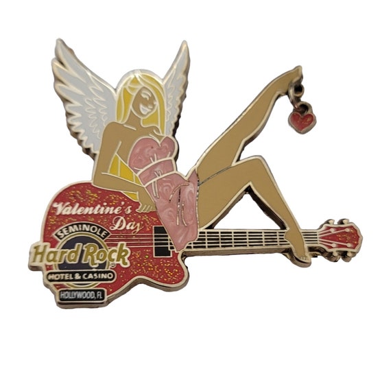 Hard Rock Cafe Valentine’s Day Blonde Seminole Hotel Casino Hollywood FL Pin E724