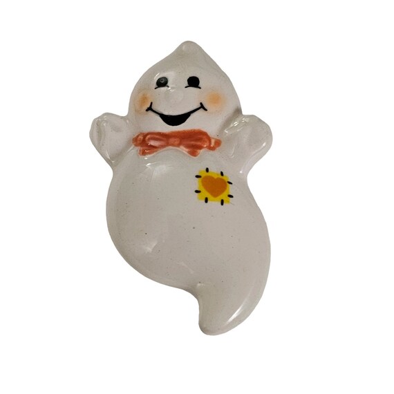 Hallmark Ceramic Ghost Halloween Pin L211