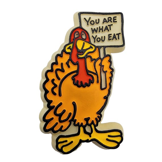 Hallmark Cards Inc. You Are What You Eat Thanksgiving  Turkey Pin
