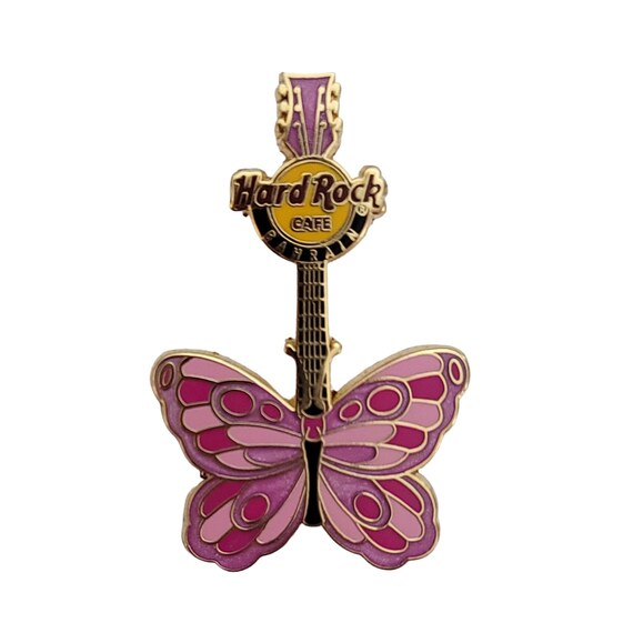 Hard Rock Cafe Bahrain Limited Edition Of 100 Butterfly Guitar Pin K864