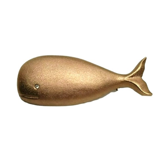 R.J. Graziano Gold-Tone Whale Pin Brooch - image 1
