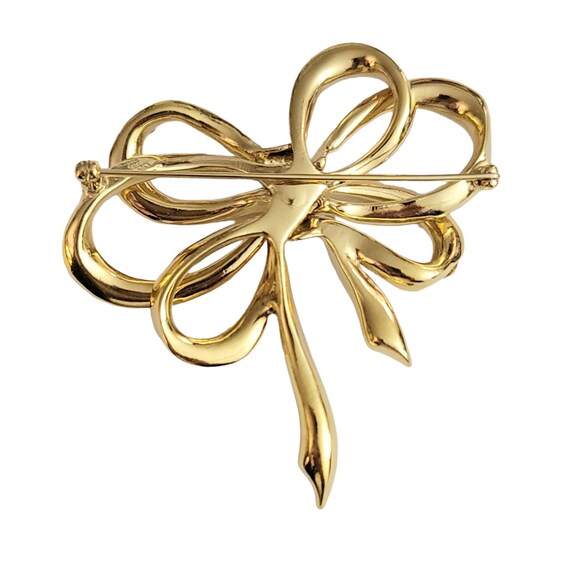 KJL (Kenneth Jay Lane) For Avon Gold Tone Clear R… - image 5