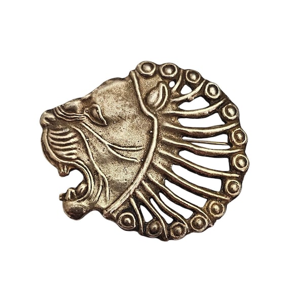 The Metropolitan Museum Of Art Lion Repro Brooch Signed, J64