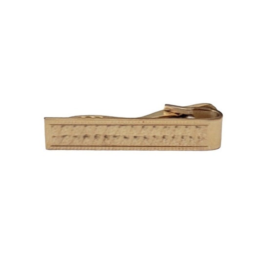 Christian Dior 12K Gold Filled Tie Bar Clip, Signed L03