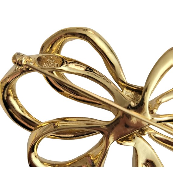 KJL (Kenneth Jay Lane) For Avon Gold Tone Clear R… - image 4