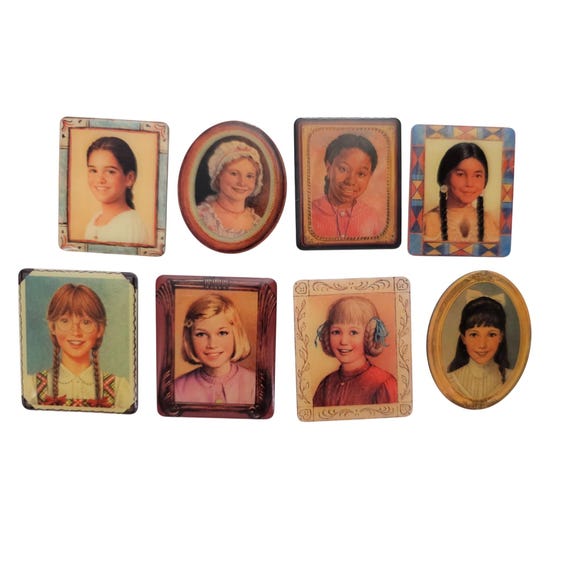 American  Girl Collectors Circle Of Smiles Portraits Pins Lot Of 8