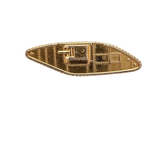 Vintage Fox Army Armored Infantry Collar Insignia Pin Signed, C901