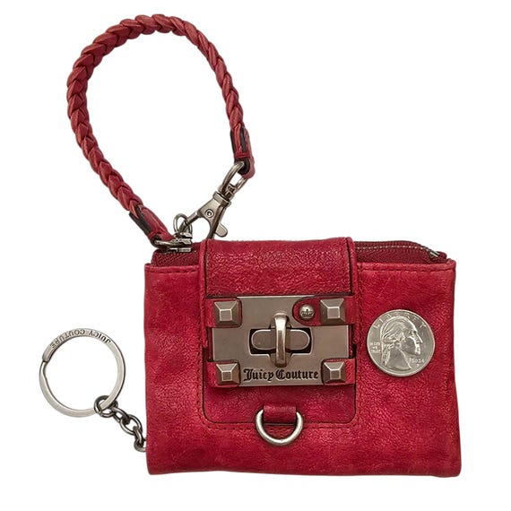 Juicy Couture Red Leather Wallet Wristlet