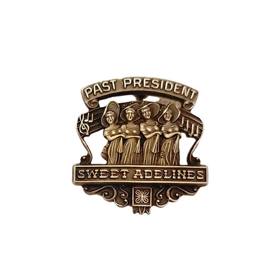 1-10 10K Yellow Gold Past President Sweet Adelines Ladies Lapel Pin K872