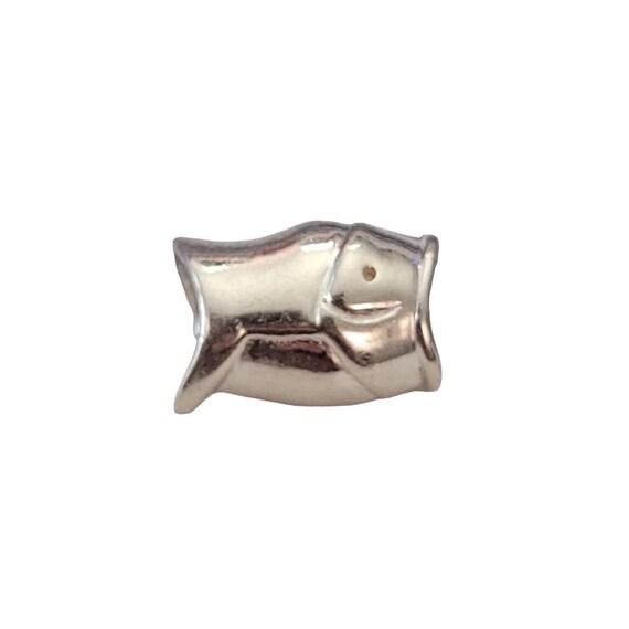 Sterling Silver Wide Mouth Fish Bead E557