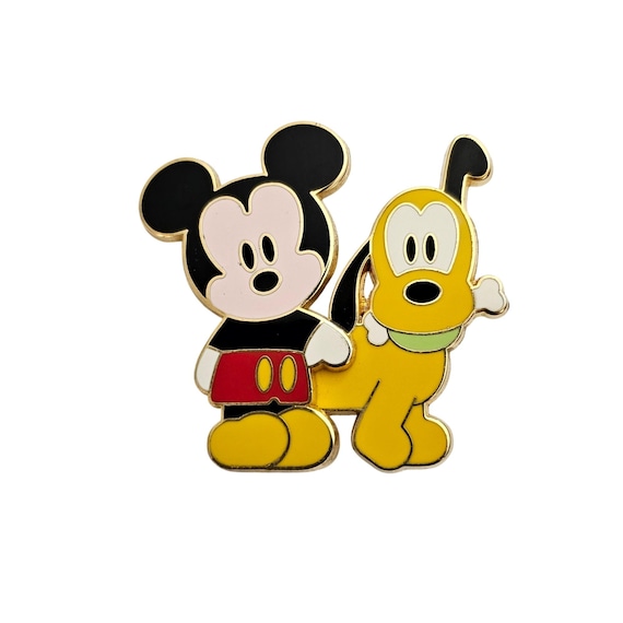 Disney Cute Characters Mickey And Pluto Pin C749