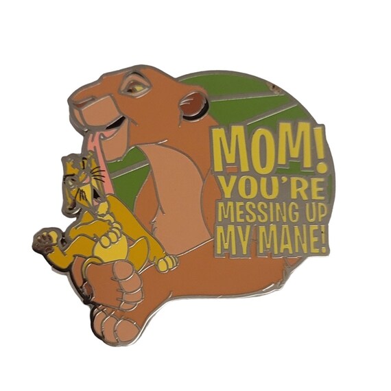 Disney Lion King Simba & Sarabi Mom You’re Messing Up My Mane Collector Pin E58