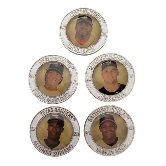 Lot of 5 2005 Major League Baseball Superstar Medallions E993