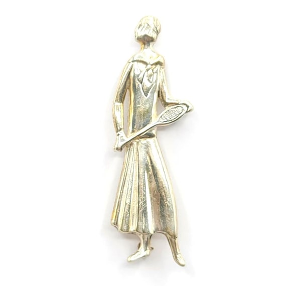 MFA Sterling Silver Flapper Lady Tennis Player