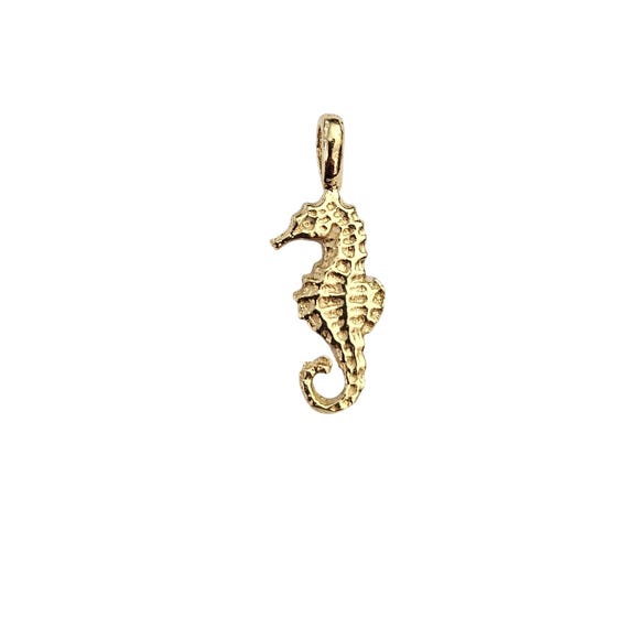 14K Yellow Gold Sea Horse Pendant C932