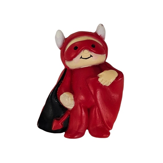 Fun World Little Red Devil Costume Trick Or Treater Pin, S. Lehman L135