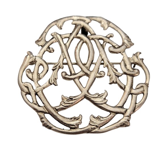 Hand And Hammer Sterling Celtic Brooch Pendant, Signed E879