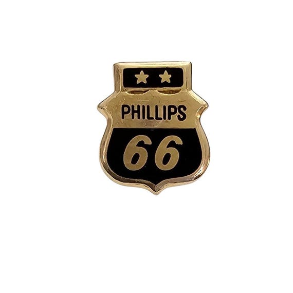10K Yellow Gold Phillips 66 Service Pin