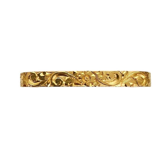 14K Yellow Gold Victorian Bar Lapel Tie Pin