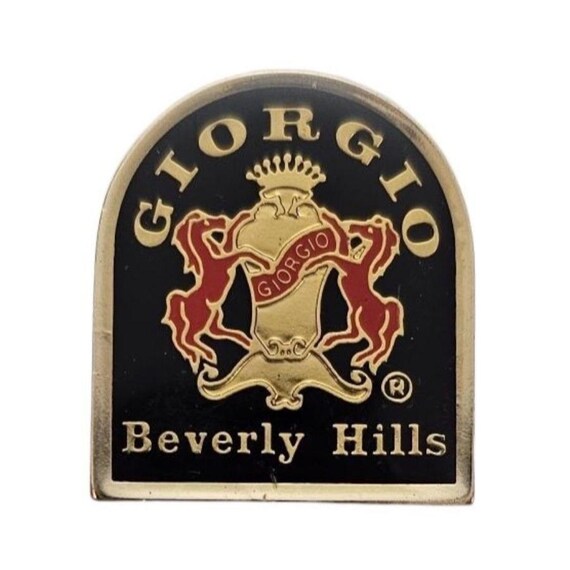 Giorgio Beverly Hills Perfume Crest Logo Lapel Pin, J83