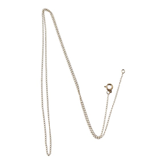 14K Yellow Gold Fine Chain Necklace 18.25” Long, L459