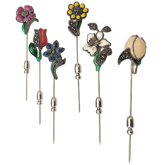 Judith Jack Sterling Silver Reflections Stick Pin… - image 5