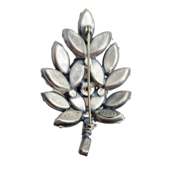 Regency Silvertone Multi Color AB Prong Set Rhine… - image 7