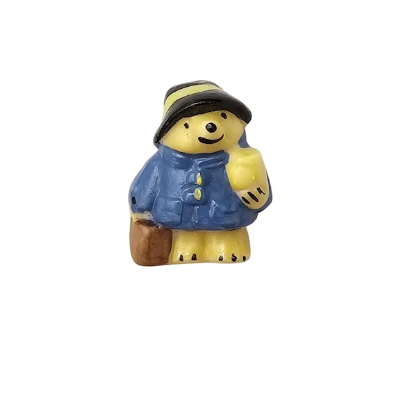 Coal Port China Paddington Bear Brooch Blue Jacket Suitcase Pin