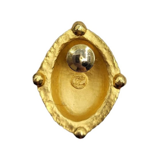 Karl Lagerfeld Goldtone Faux Pearl Signature Pin - image 6