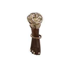 Sterling Wood Foot Charm Penca De Balangandas Brazilian Jewelry Pendant
