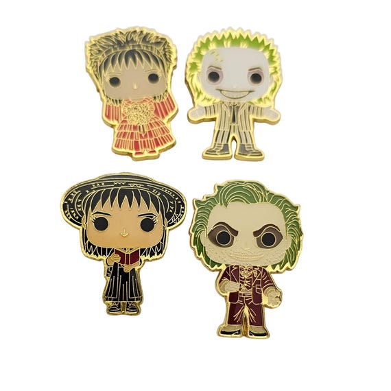 Lot of 4 Beetlejuice Pins