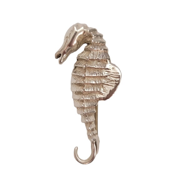 Sterling Silver 925 Mexico Seahorse Brooch Pin E240