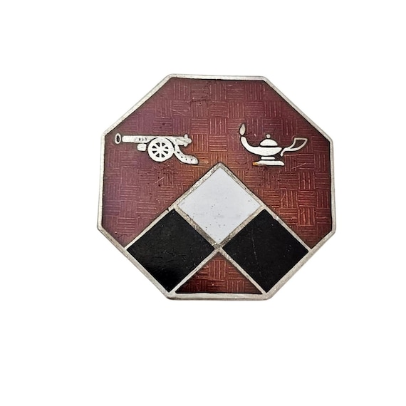 Field Artillery RTC U.S Army Distinctive Unit Insignia WWII Sterling Pin