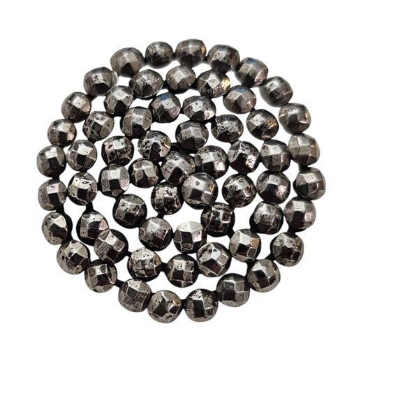 Steel Cut Round Antique Button J77
