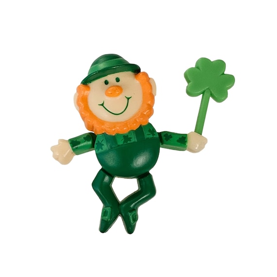 Hallmark Wind Up With Clover Leprechaun Pin L224