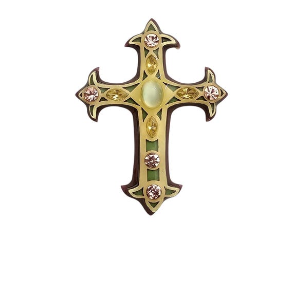 Lucinda Maltese Cross Pendant Brooch