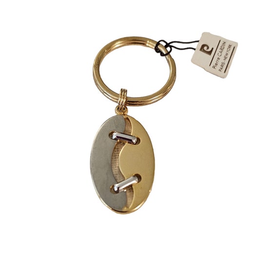 Pierre Cardin Gold Tone And Silver Tone Keychain, Signed L160