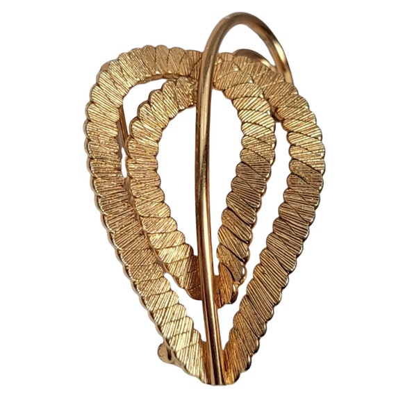 Napier Sterling Silver Gold Vermeil Paisley Brooch