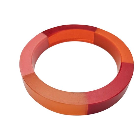 Orange Cantaloupe Salmon Coral Orange Lucite Bangle J946