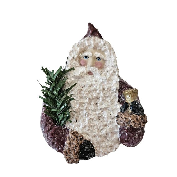 Linda L Baldwin Enesco St. Nick Santa From A Nickel To The Belsnickle Brooch Pin, J26
