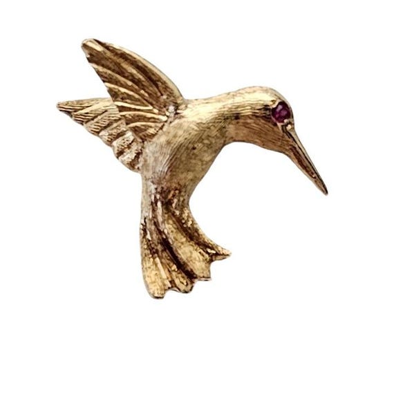 14K Hummingbird Lapel, Tie Scatter Pin L515