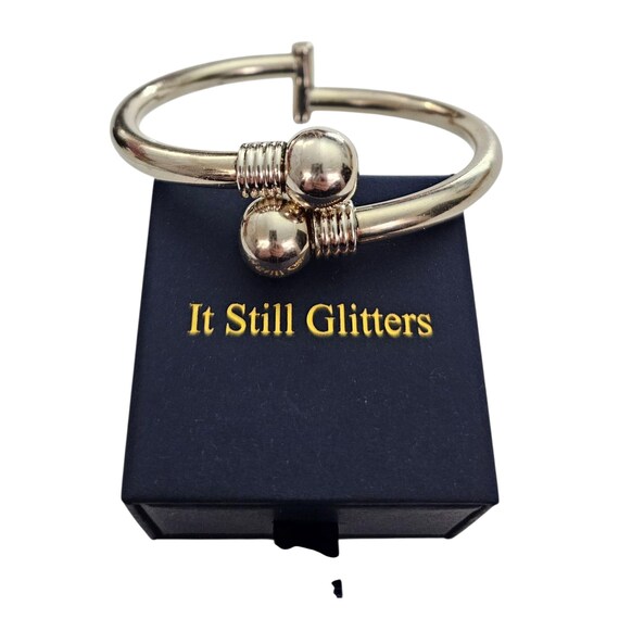 Sterling Silver Hinged Bypass Bracelet, 925 Mexico, 29 Grams