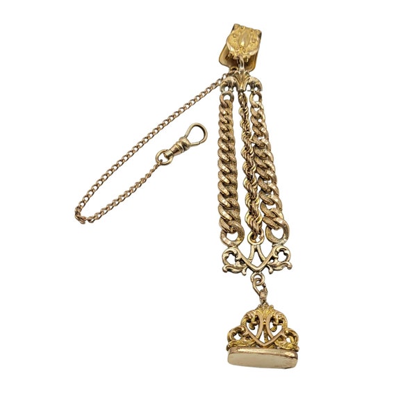 Bates & Bacon Antique Edwardian Dated 1903 Gold-filled Watch Fob
