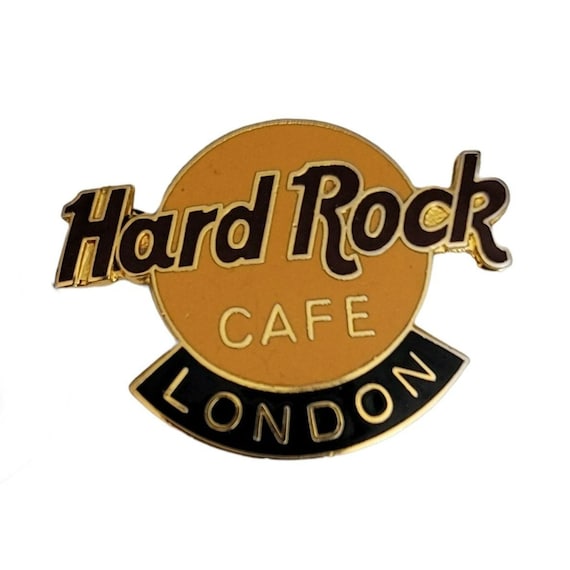 Hard Rock Cafe Enamel  Brass Logo F.C PARRY London Pin