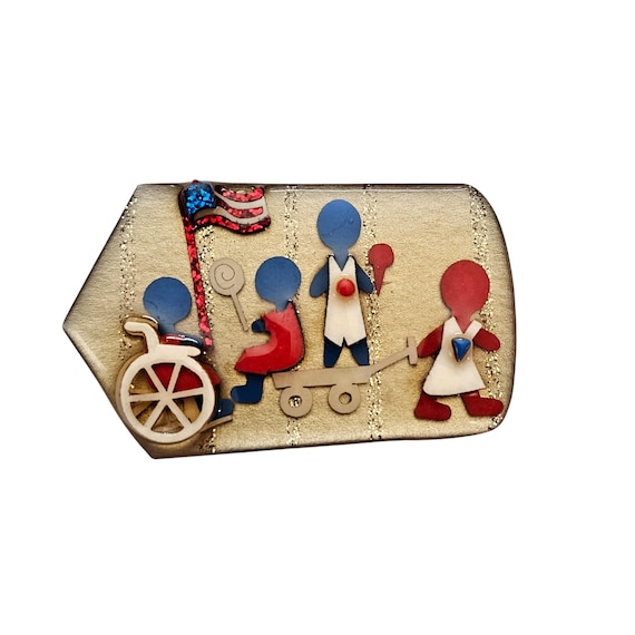 Lucinda Patriotic Little People Wheelchair Pin
